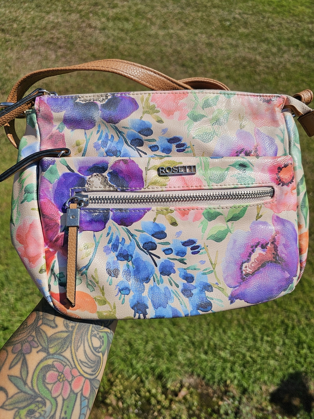 Rosetti Floral Crossbody Bag in Multicolor